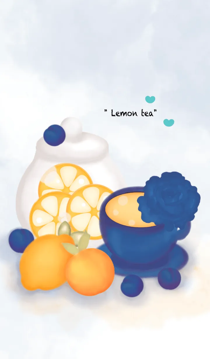 [LINE着せ替え] Lemon tea time 7の画像1