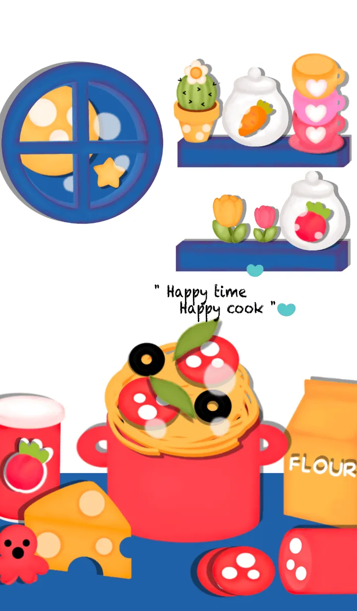 [LINE着せ替え] Let's cook spaghetti 4の画像1