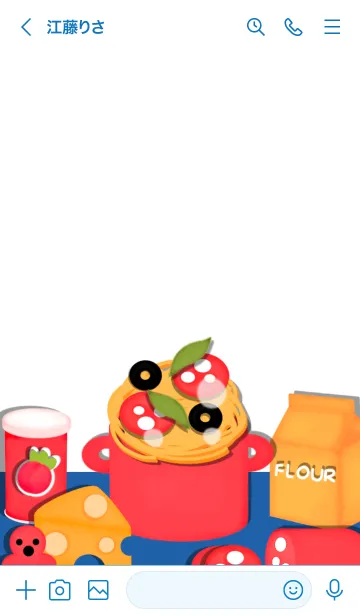 [LINE着せ替え] Let's cook spaghetti 4の画像3