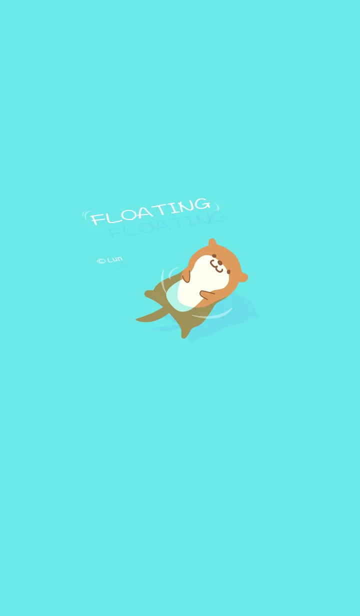 [LINE着せ替え] Floating Sea Otter LV.2の画像1