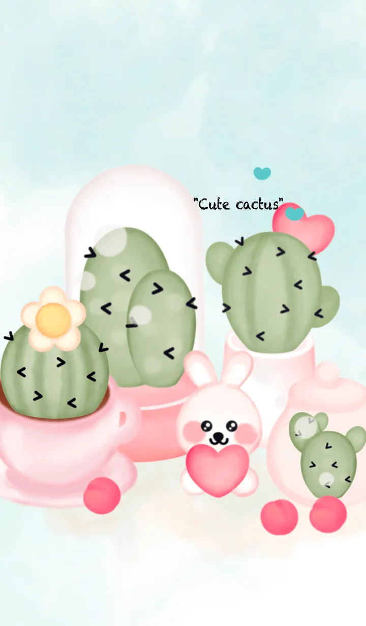 [LINE着せ替え] I love cactus 6 :)の画像1