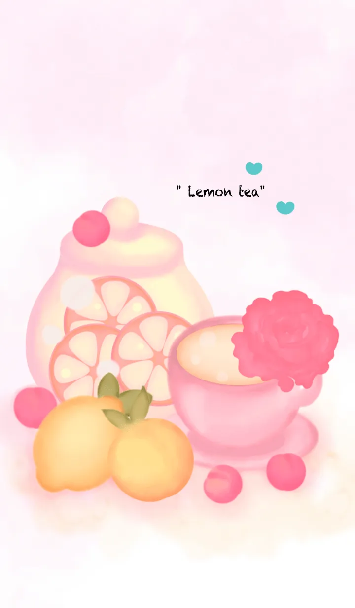 [LINE着せ替え] I love lemon tea 8の画像1