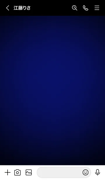 [LINE着せ替え] Navy Blue Light Theme V2 (JP)の画像3