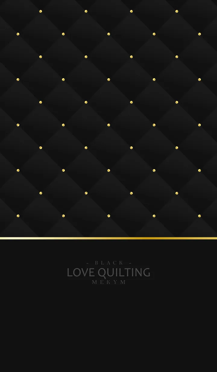 [LINE着せ替え] LOVE QUILTING BLACK 9の画像1