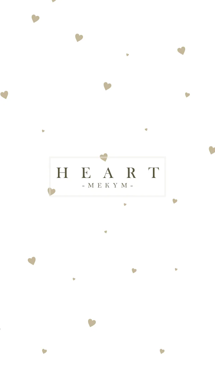[LINE着せ替え] HEART Beige-MEKYM 21の画像1