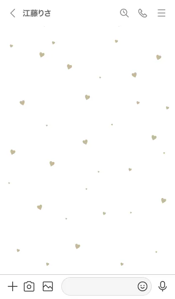 [LINE着せ替え] HEART Beige-MEKYM 21の画像3