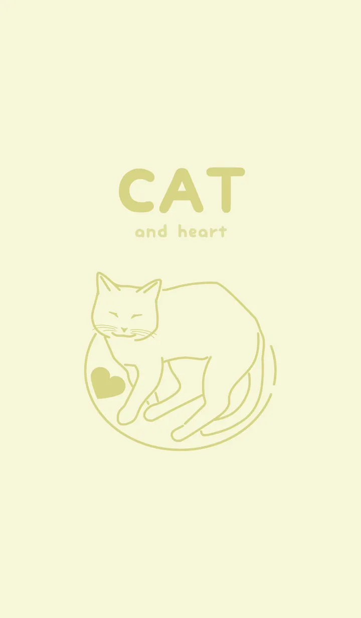 [LINE着せ替え] ネコとハート Pale White Lilyの画像1