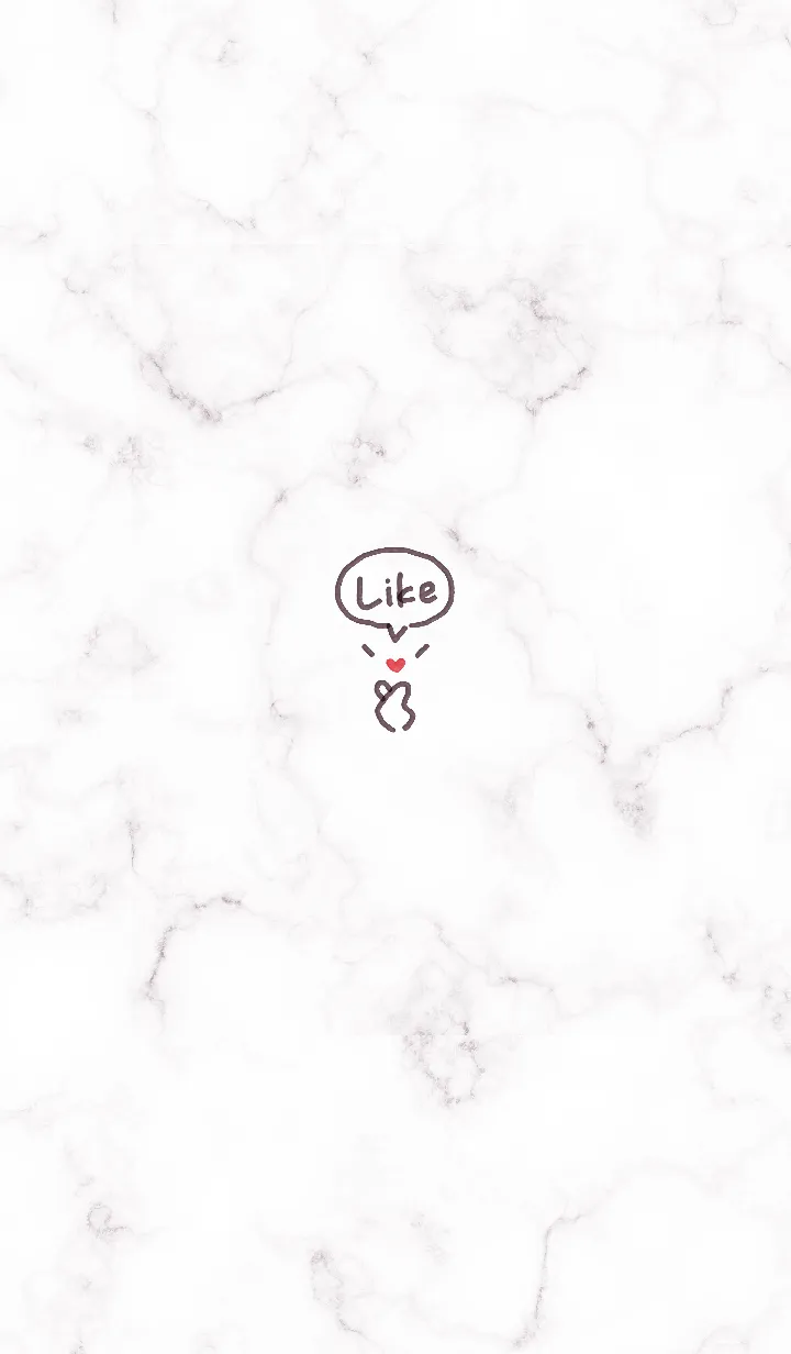 [LINE着せ替え] 指ハート♥グレージュ02_1の画像1