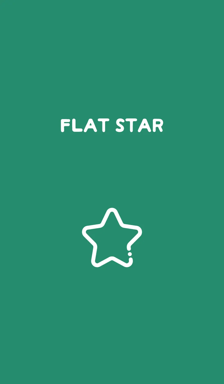 [LINE着せ替え] FLAT STAR / Forest Greenの画像1