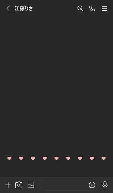 [LINE着せ替え] ねことハート(black&pastel:01)の画像3