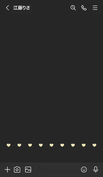 [LINE着せ替え] ねことハート(black&pastel:03)の画像3