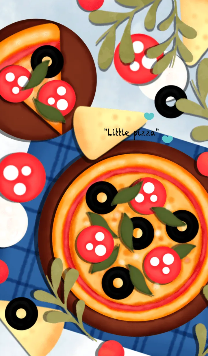 [LINE着せ替え] Happy pizza time 5の画像1