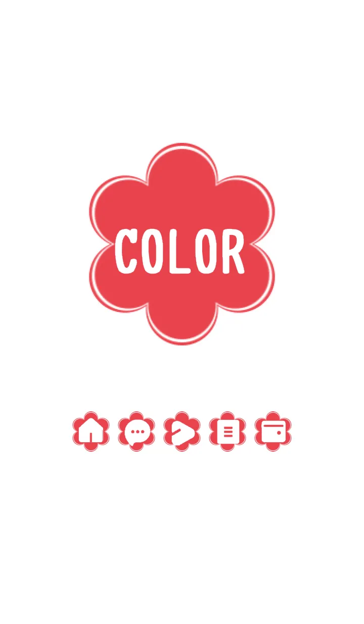 [LINE着せ替え] red color C08の画像1