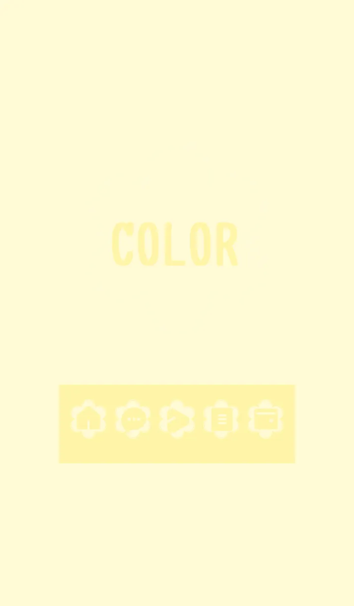 [LINE着せ替え] yellow color C08の画像1