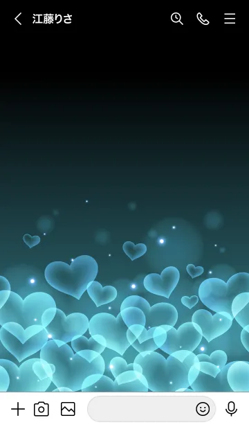 [LINE着せ替え] ARNO BLUE HEARTの画像3