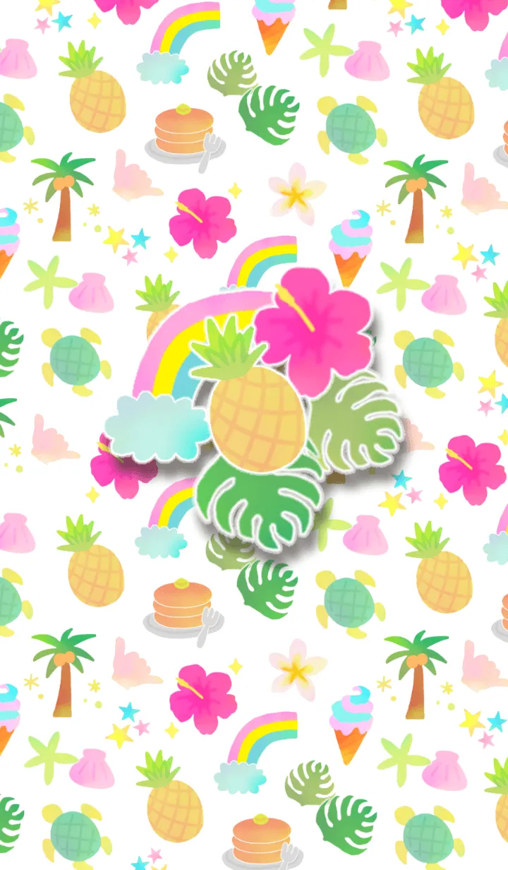 ハッピー♥ハワイきせかえの着せ替えメイン画像