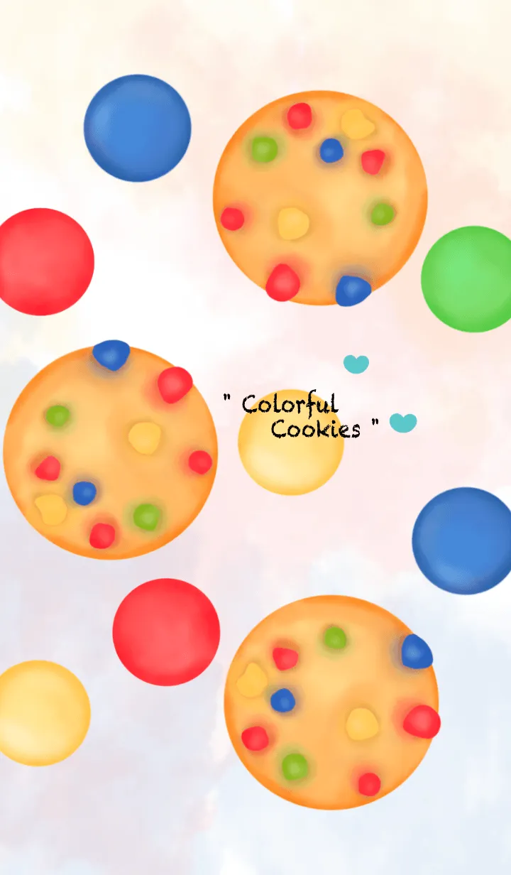 [LINE着せ替え] Colorful cookies 15の画像1