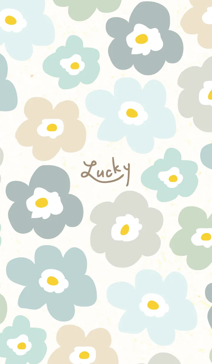 [LINE着せ替え] 北欧風 花 カラフル28の画像1