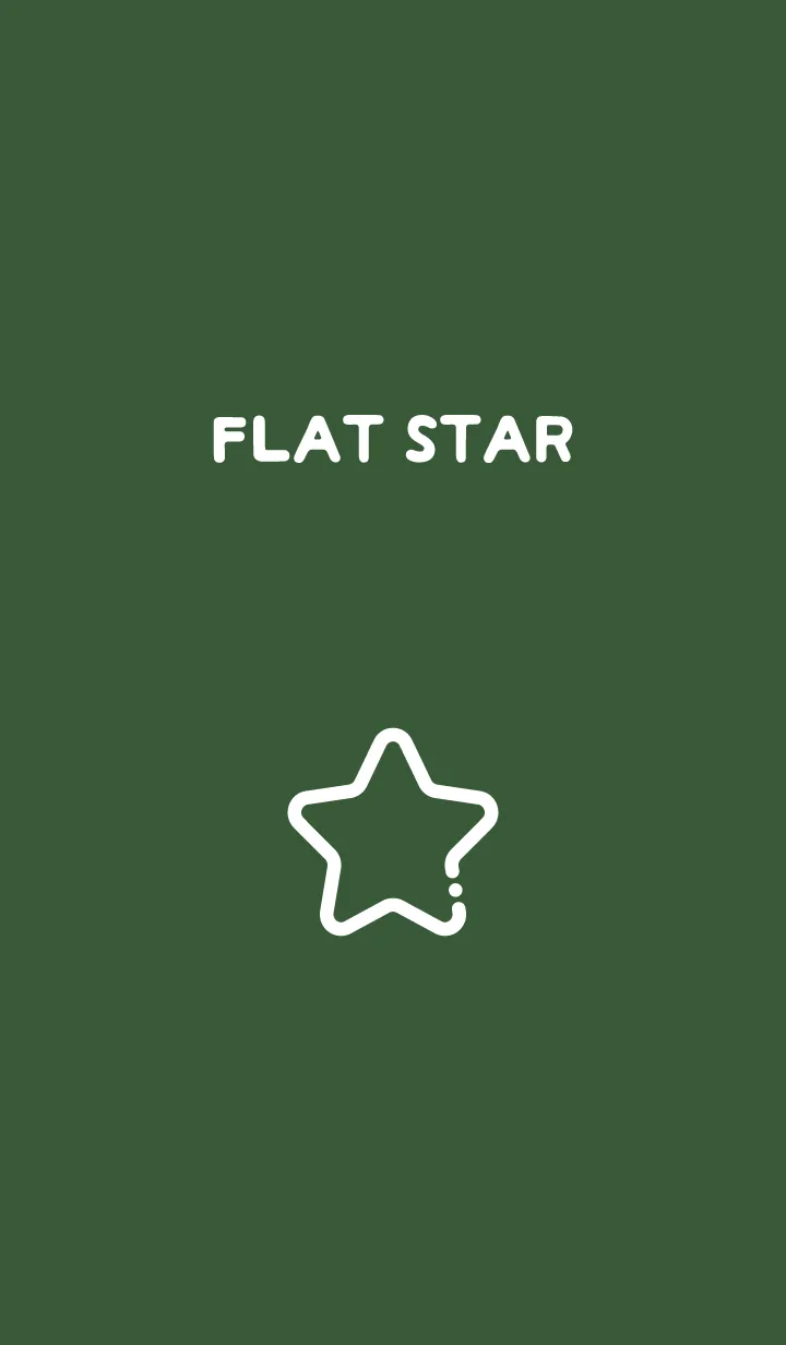 [LINE着せ替え] FLAT STAR / Ever Greenの画像1