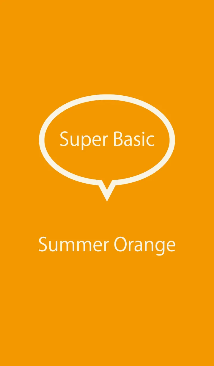 [LINE着せ替え] Super Basic Summer Orangeの画像1