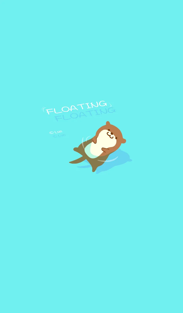 [LINE着せ替え] Floating Sea Otter LV.3の画像1