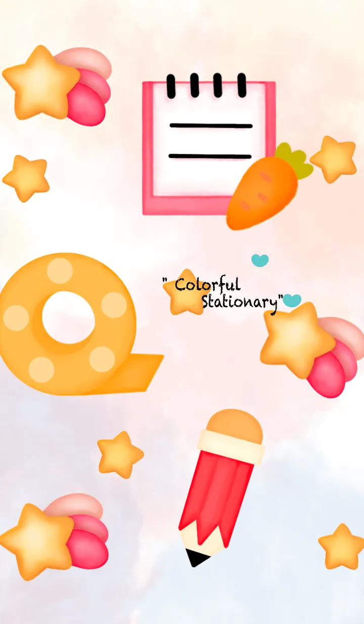 [LINE着せ替え] Colorful stationary 9 :)の画像1