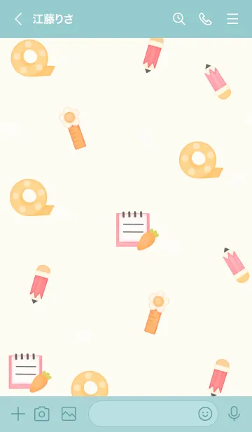 [LINE着せ替え] Colorful stationary 9 :)の画像3