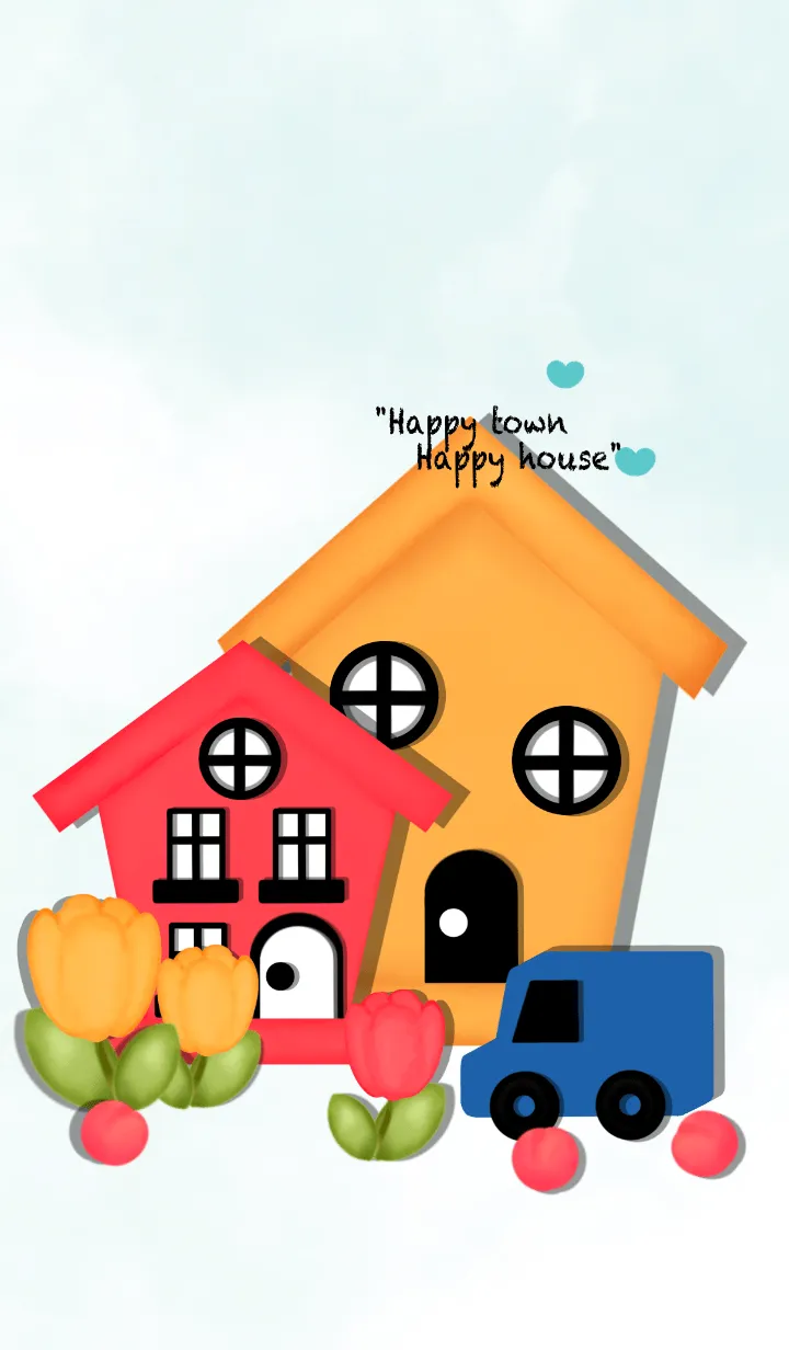 [LINE着せ替え] Cute colorful house 3の画像1