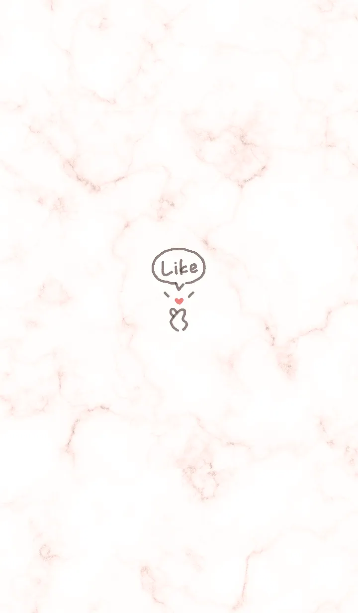 [LINE着せ替え] 指ハート♥ベビーピンク07_1の画像1