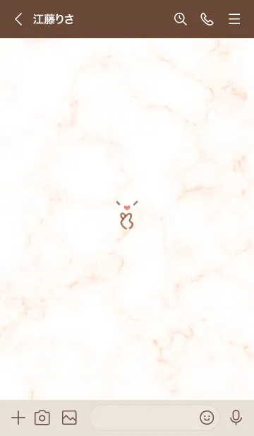 [LINE着せ替え] 指ハート♥オレンジ08_1の画像3