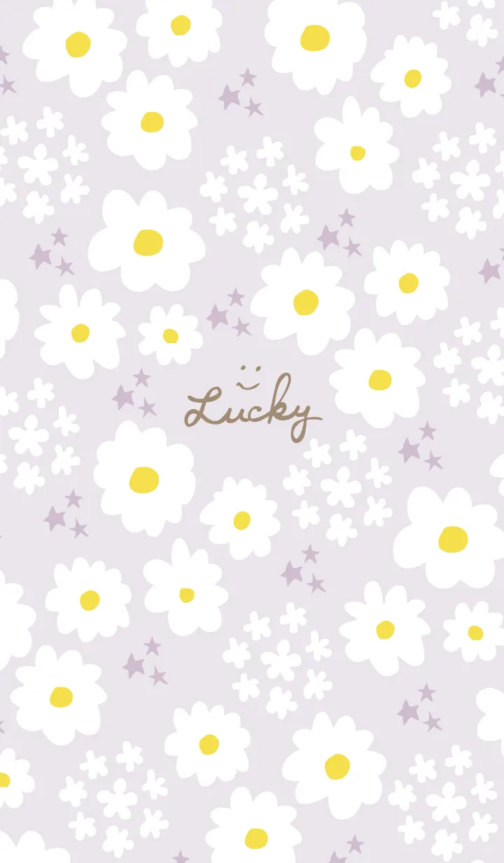 [LINE着せ替え] 白い花と星4の画像1