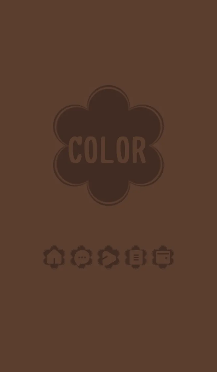 [LINE着せ替え] brown color C06mの画像1