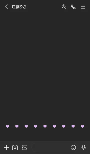 [LINE着せ替え] ねことハート(black&pastel:09)の画像3