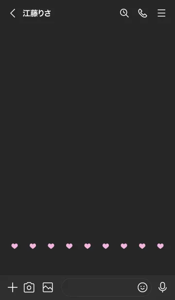 [LINE着せ替え] ねことハート(black&pastel:10)の画像3