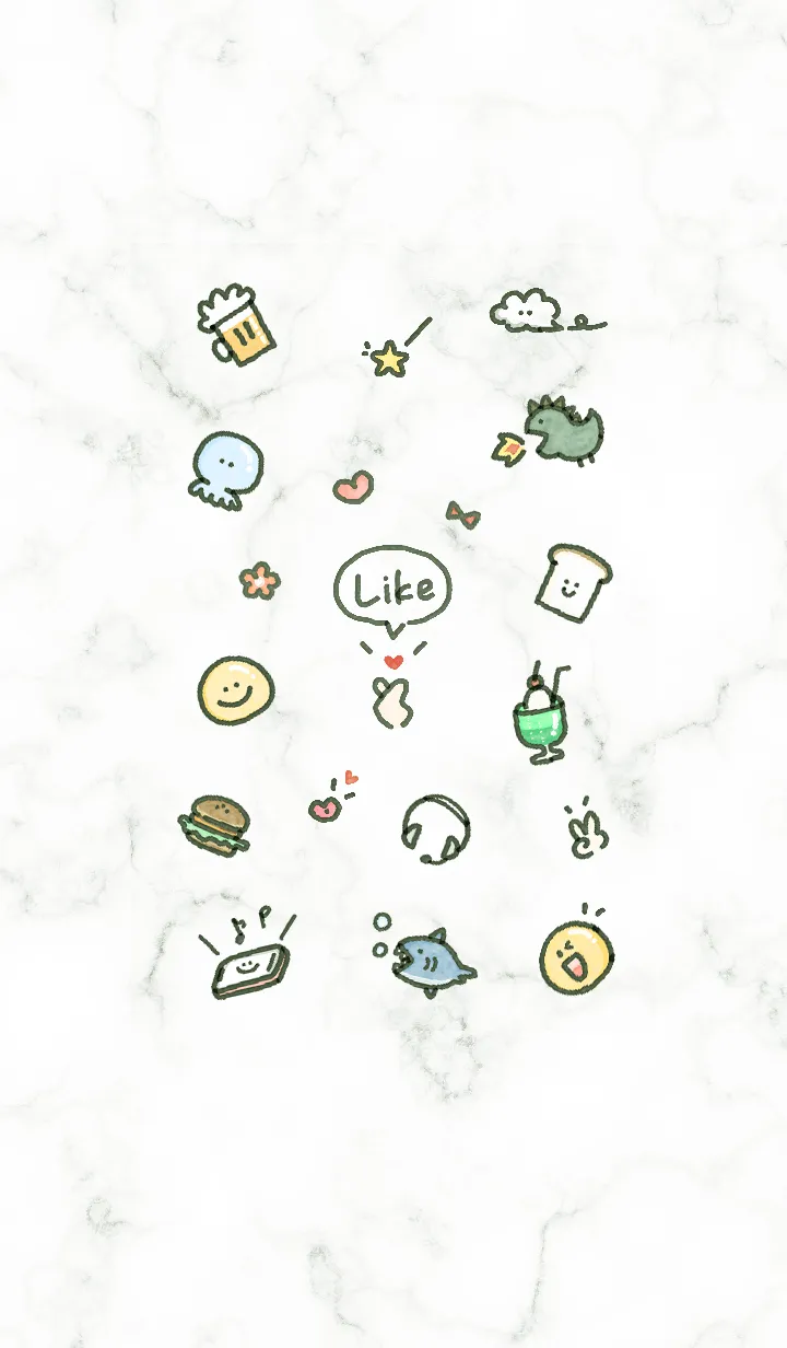 [LINE着せ替え] シンプルなアイコン8♬グリーン07_1の画像1