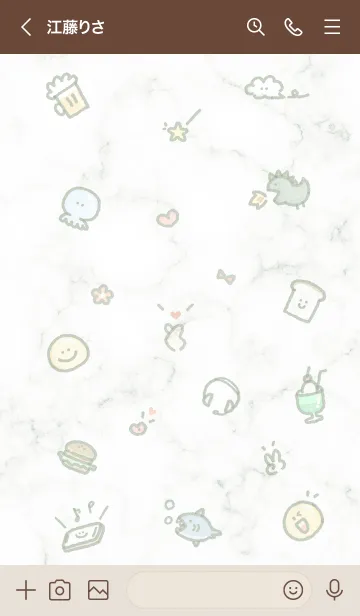 [LINE着せ替え] シンプルなアイコン8♬グリーン07_1の画像3