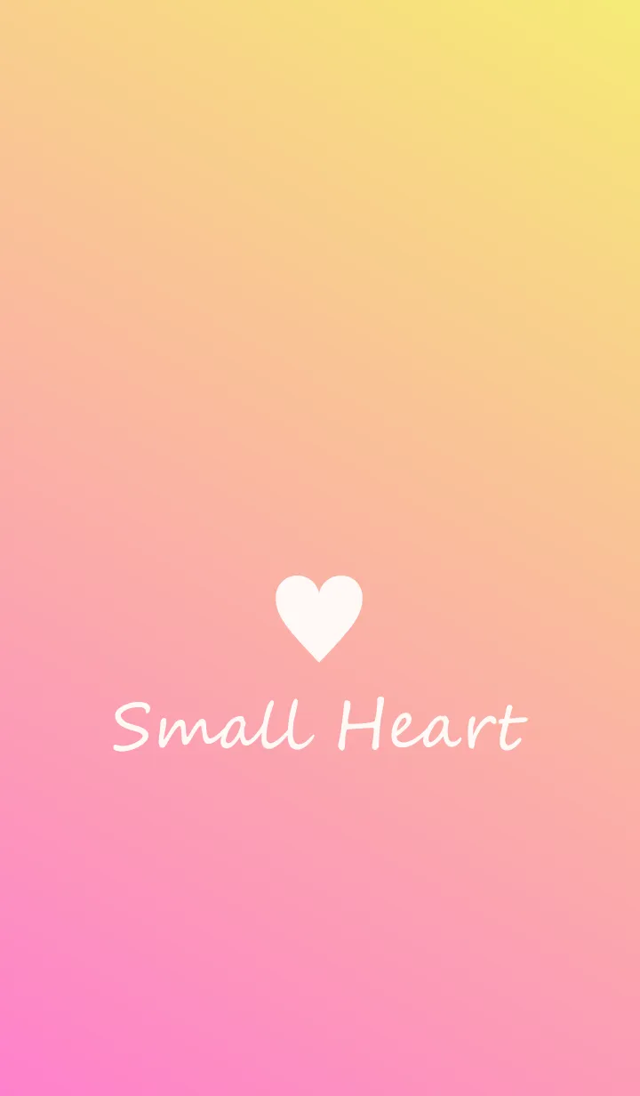 [LINE着せ替え] Small Heart *Pink+Yellow 2*の画像1