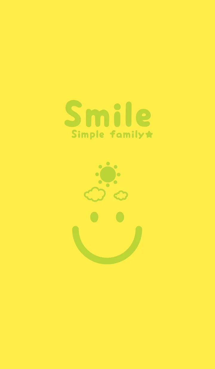 [LINE着せ替え] スマイル＆SUN 菜の花色の画像1