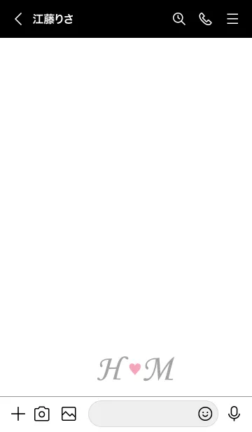 [LINE着せ替え] LOVE-INITIAL H&M イニシャル 3の画像3