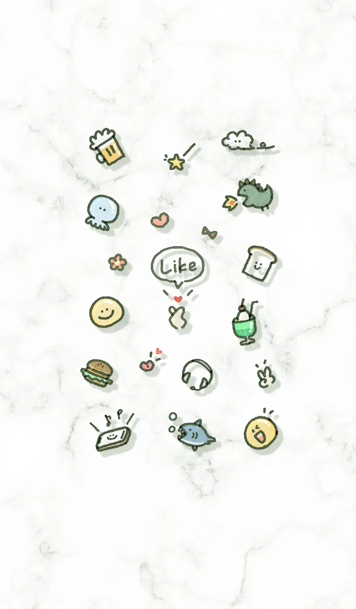 [LINE着せ替え] シンプルアイコン9♬グリーン07_1の画像1