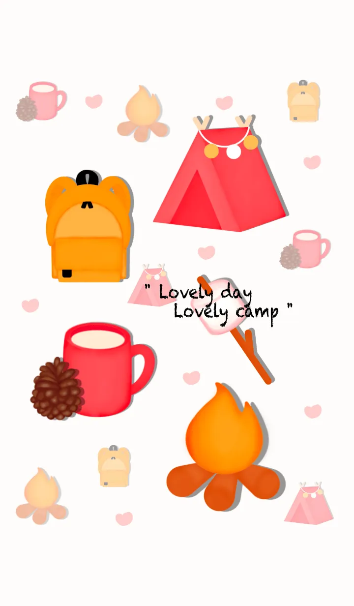 [LINE着せ替え] Lovely day Lovely campの画像1