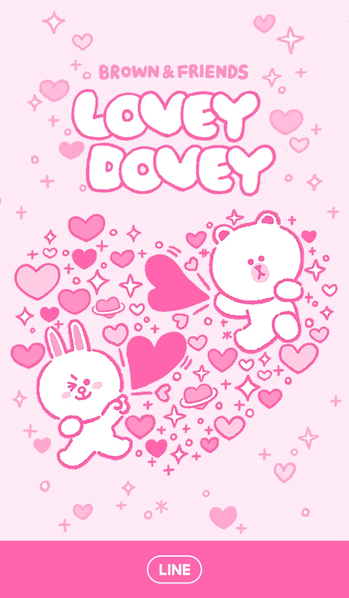 [LINE着せ替え] 大好きブラコニ☆Lovey Doveyの画像1