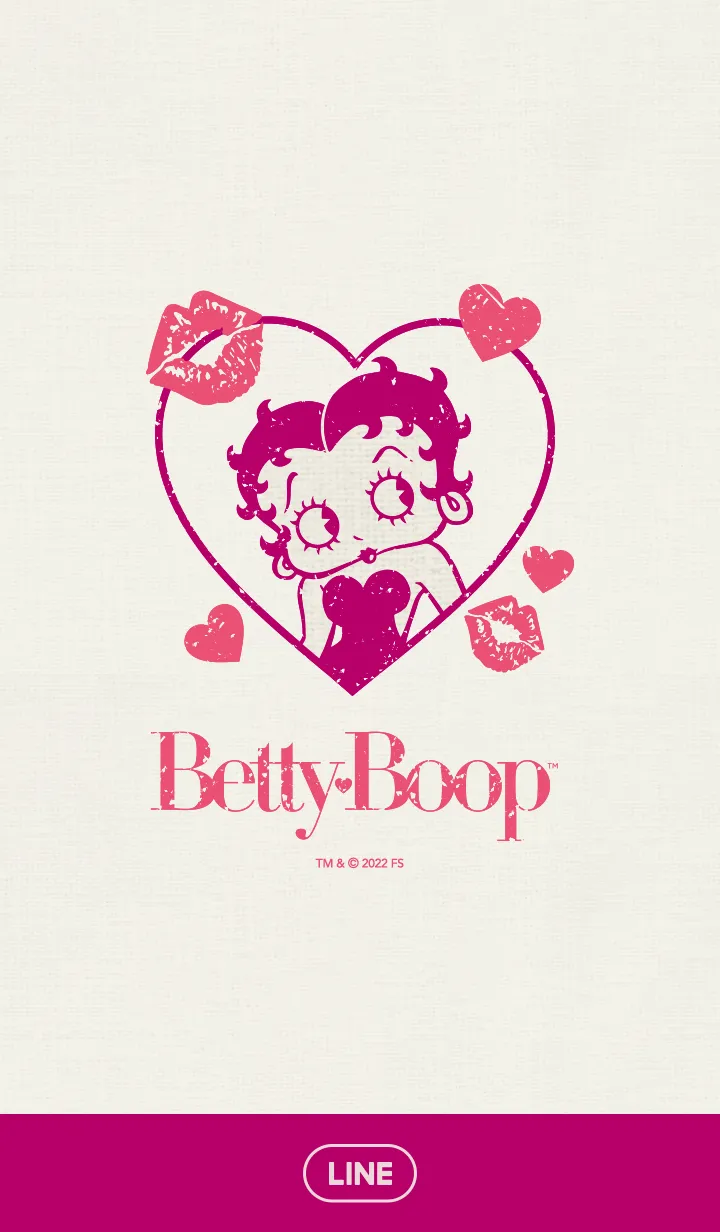 [LINE着せ替え] Betty Boop（レトロピンク）の画像1