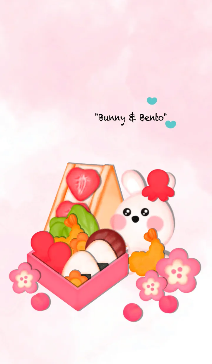 [LINE着せ替え] Bunny & Bento 5の画像1