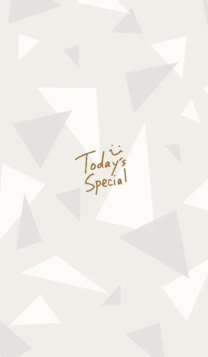 [LINE着せ替え] 三角2色 スマイル 黒2の画像1