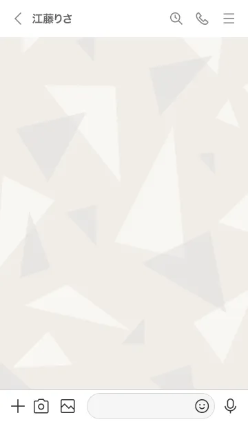 [LINE着せ替え] 三角2色 スマイル 黒2の画像3