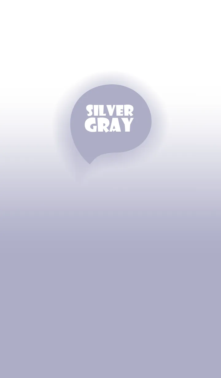 Silver Gray  & White Theme V.1 (JP)の着せ替えメイン画像