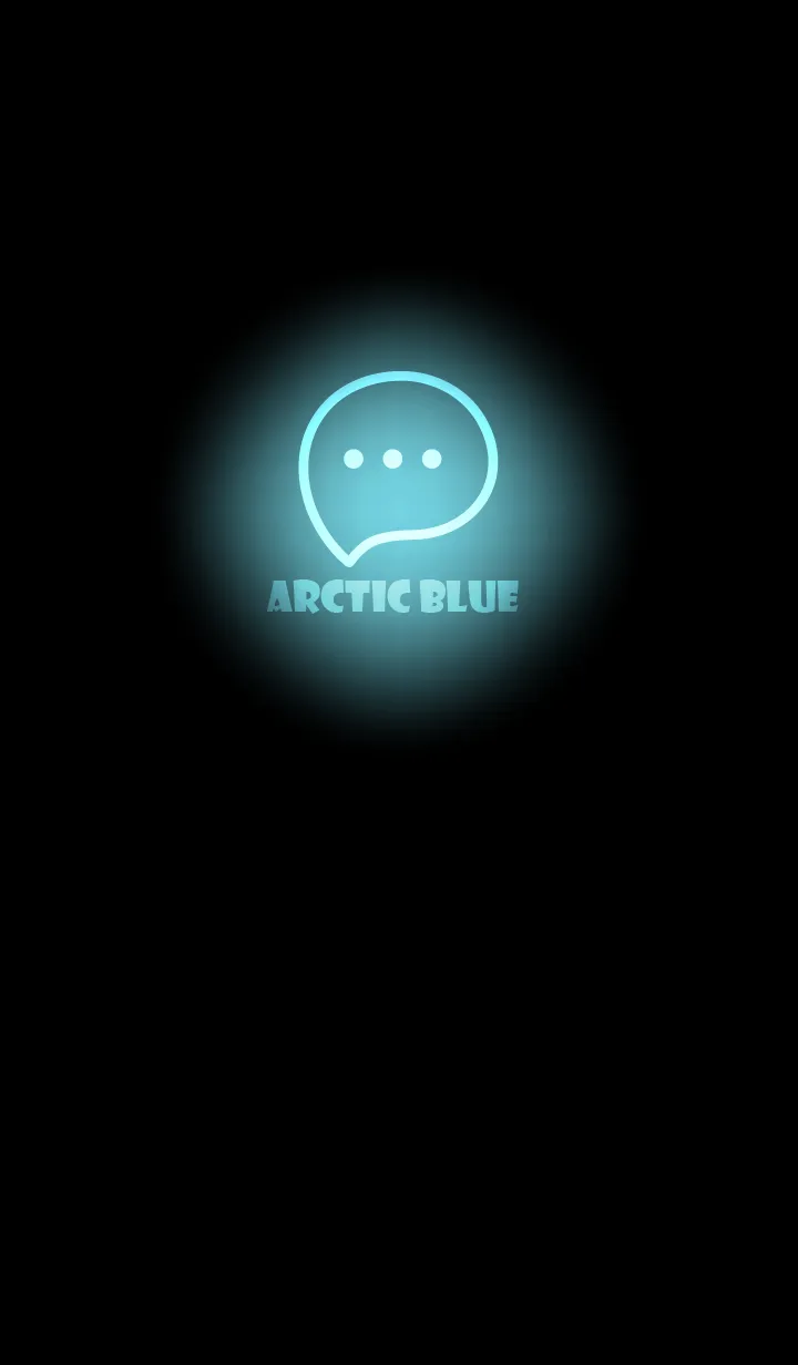 [LINE着せ替え] Arctic Blue Neon Theme V2 (JP)の画像1
