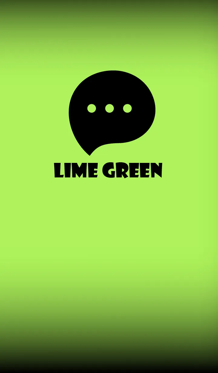 [LINE着せ替え] Lime Green And Black V.2 (JP)の画像1