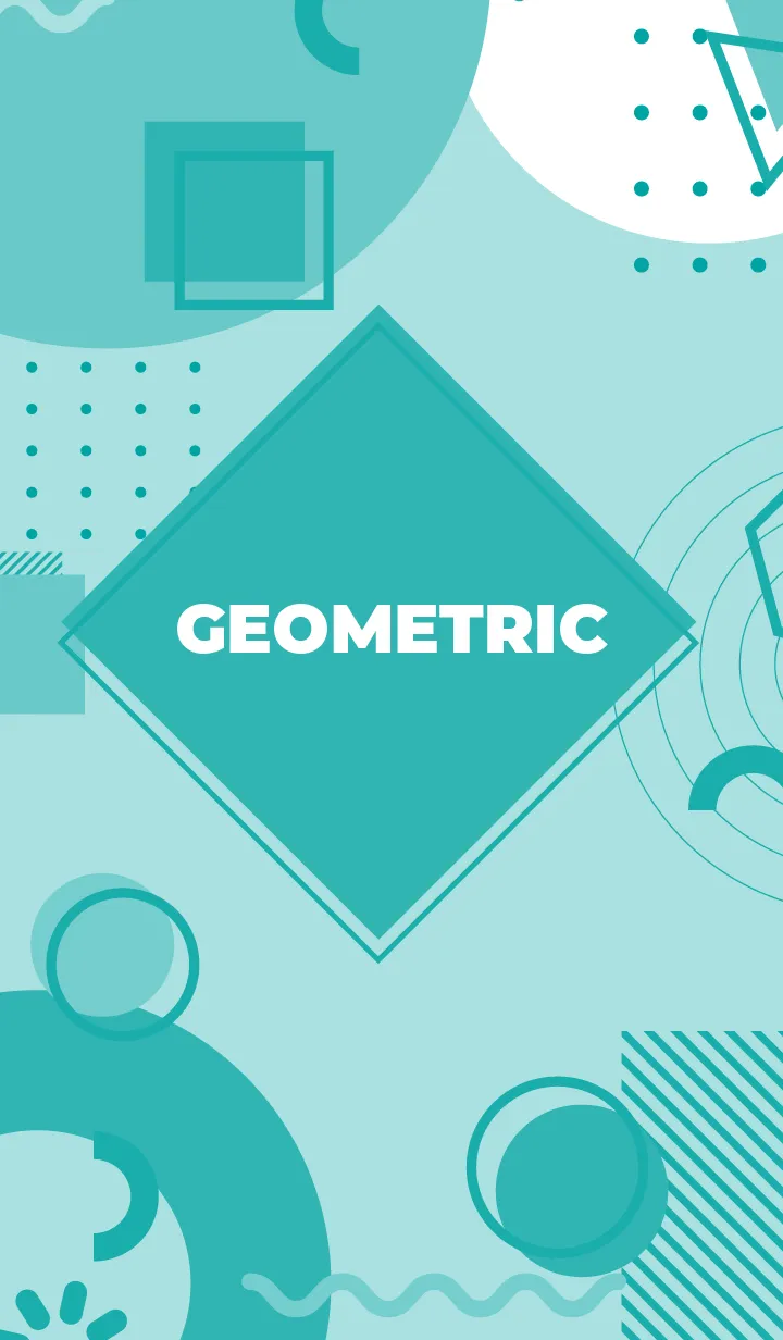 Fun Geometric Powder Blueの着せ替えメイン画像